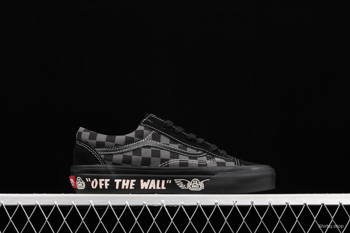 Vans X Se Bilkes Style 36 joint black low-top casual board shoes VN0A54F64YT