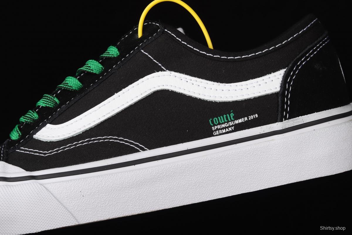 Vans Old Skool couti é co-named Baotou black low-top casual board shoes VN0A3MVYX18