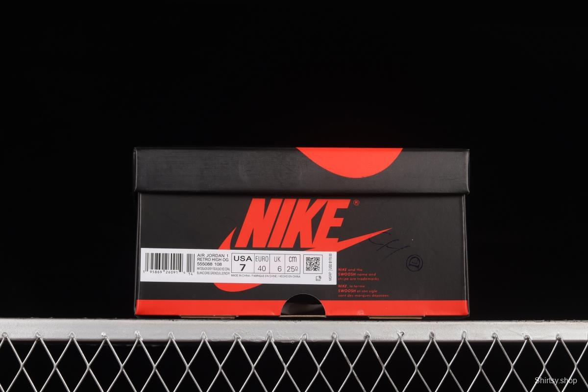 Air Jordan 1 High OG Stage Haze Black Grey Toe 555088-108