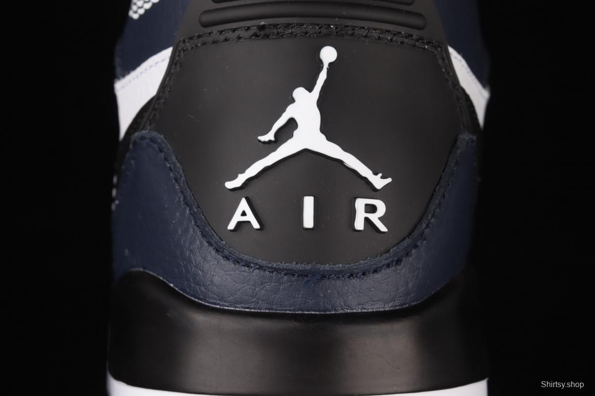 Jordan Legacy 312 black, blue and white Velcro three-in-one board shoes DO7441-401