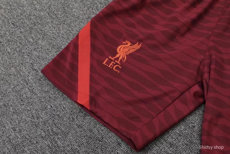 22/23 Liverpool Pre-match Training Jersey Red Vest