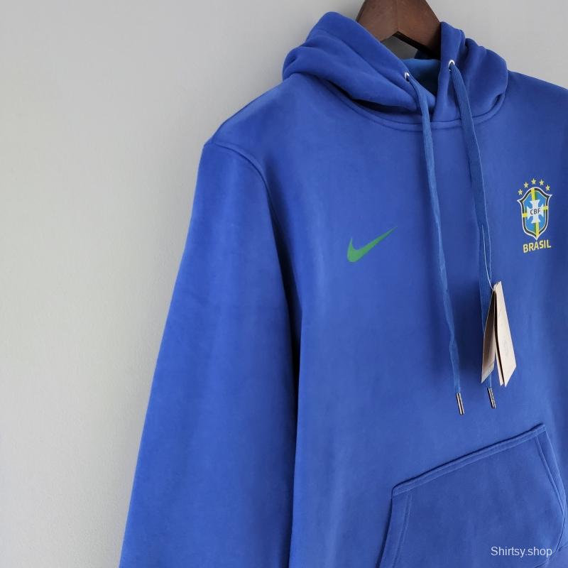 2022 Brazil Hoodie Blue