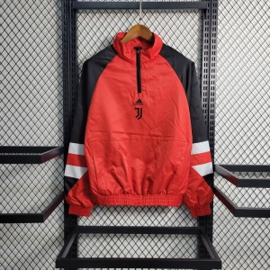 23-24 Juventus Red Windbreaker