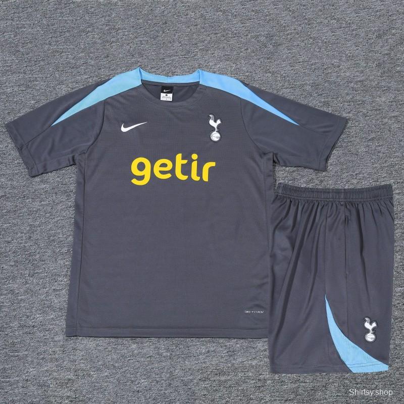23/24 Tottenham Hotspur Light Dark Cotton Short Sleeve Jersey+Shorts