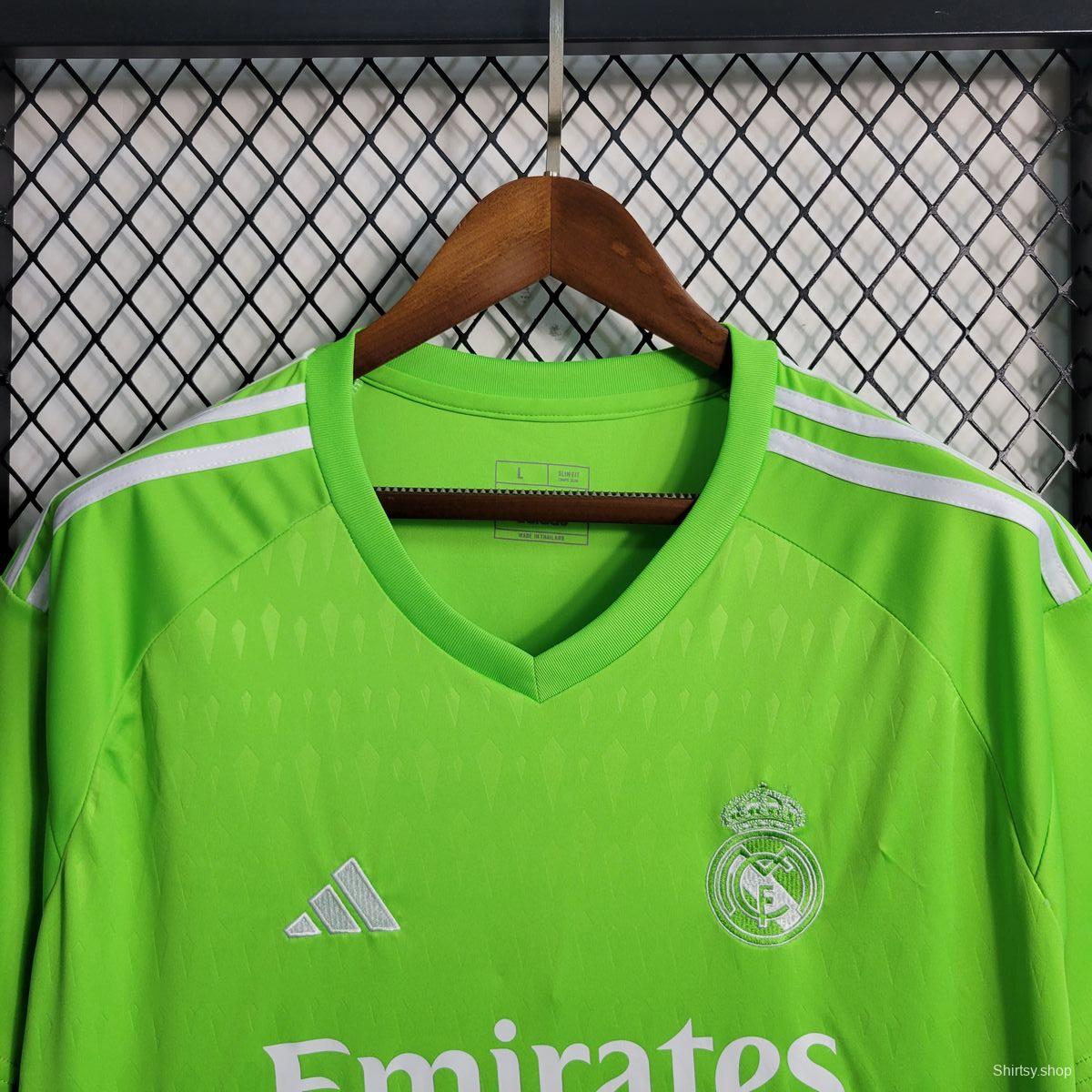 23/24 Real Madrid Green Goalkeeper Jersey