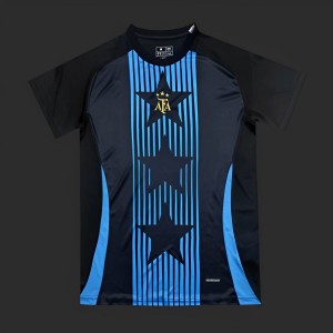 2024  Argentina Copa America Light Blue Stripes Pre-Match Jersey